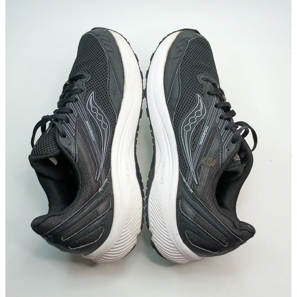 Saucony Cohesion 14 Running Shoes‎ Black Silver Mens Size 11  S20701-05
